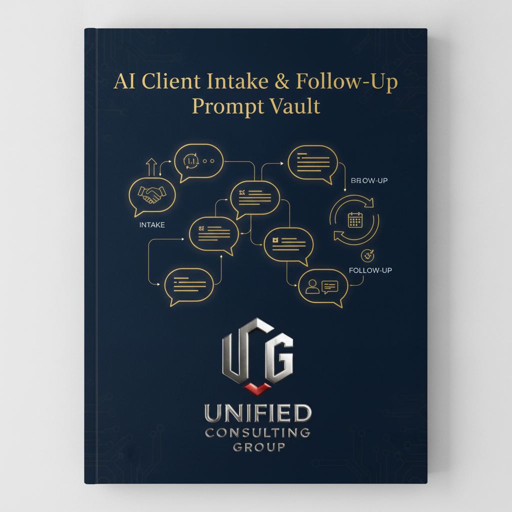 UCG AI Client Intake and Follow Up Prompt Vault cover