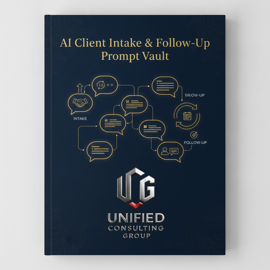 UCG AI Client Intake and Follow Up Prompt Vault cover