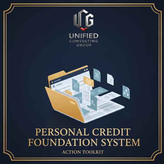 UCG Personal Credit Foundation System Action Toolkit cover